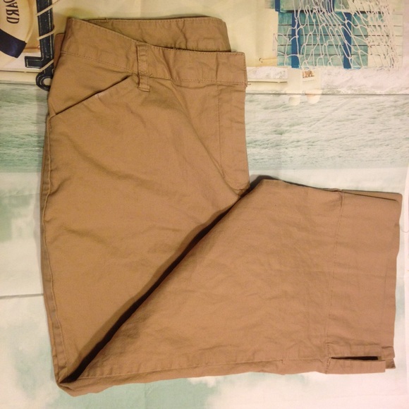 Style & Co Tan Capris 14 Petite Dress Pants - Picture 7 of 8
